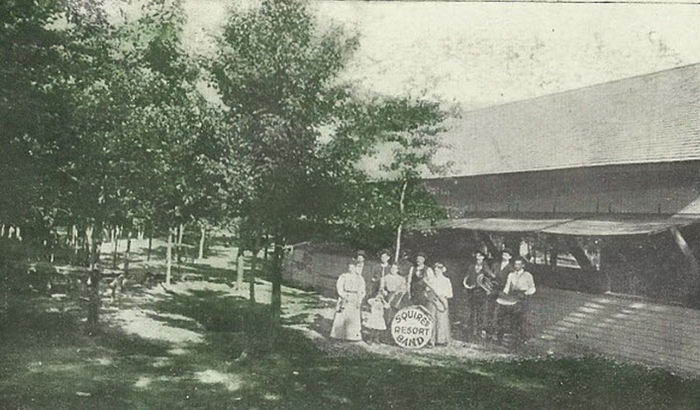 Round Lake Pavillion - Old Post Card Photo